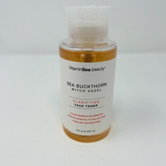 VITAMINS AND SEA BEAUTY Other - VitaminSea.Beauty Witch Hazel Clarifying Toner with Sea Buckthorn 8 fl oz.